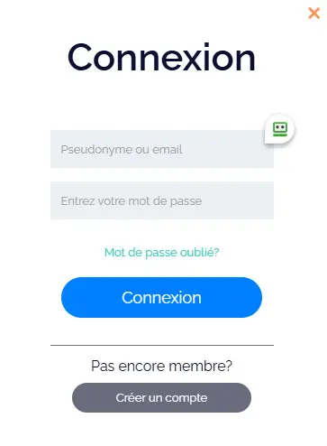 Connexion des membres du EvoBet Casino