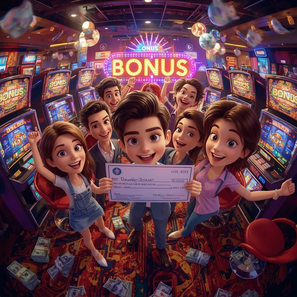 bonus dans les mains d'un homme au casino EVOBET CASINO