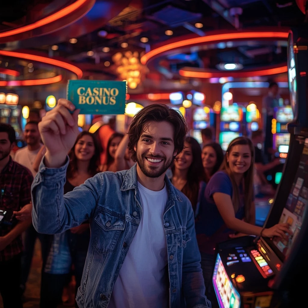 une personne tenant un bonus EvoBet Casino